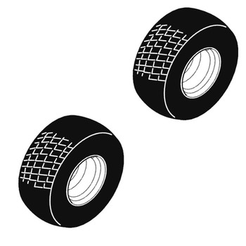 Rear Tire Kit For SCAG V-Ride II Stand Up Mowers Model SVRII61V-40BVEFI - Image 1