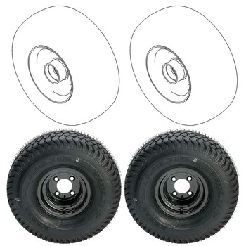 Complete Tire Kit For GrandStand Stand-on TORO Mower Model 72507