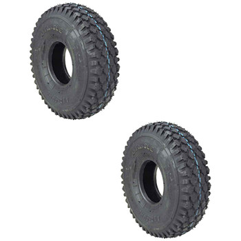 HD Tire Pack 410 - 4 (410 x 350 x 4), Stud 2 Ply Tubeless Tire