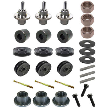 Complete Spindle Kit With Pulleys For Scag Turf Tiger II 61" Model STTII61V-38CHEFI
