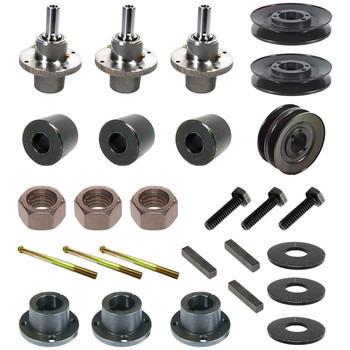 Complete Spindle Kit With Pulleys For Scag Tiger Cat II 48" Model STCII48V-23CV