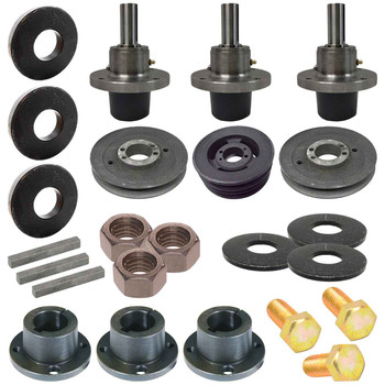 Complete HD Spindle Kit With Pulleys For Scag Hydro Drive 48" Model SWZ48V-15FSE