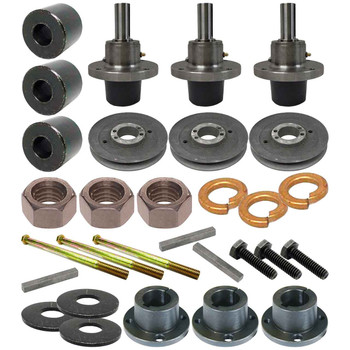 Complete HD Spindle Kit With Pulleys For Scag Turf Tiger II 52" Model STTII52V-25CHLPEFI