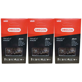91VXL039G VersaCut Saw Chain by Oregon – 10" Bar, .050" Gauge, 39DL - 3 PACK