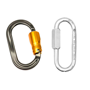Titanium/Gold CARABINERS Kit With Polish Quick Link Connectors
