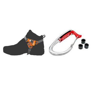 Orange Futura Foot Rope Clamp Kit With Mega Gate Vault