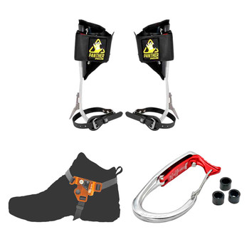 Orange Futura Foot Rope Clamp Kit With Mega Gate Vault And Aluminum Tree Climbing Spikes