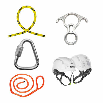 Yellow, Black 24 St Rope , Sling And Hardware Kit With White Zenith X2 Safety Helmet
