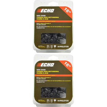 91PXL57CQ - CHAINSAW CHAIN BY ECHO - 91PXL AdvanceCut,  PITCH 3/8" LP, 16" BAR, 0.050" GAUGE, 57 DL 