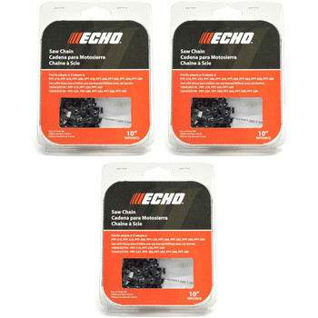 CHAINSAW CHAIN BY ECHO  90PX AdvanceCut,  PITCH 3/8" LP, 10" BAR, 0.043" GAUGE, 39 DL  PK3