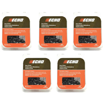 CHAINSAW CHAIN BY ECHO  91VXL VerseCut,  PITCH 3/8" LP, 10" BAR, 0.050" GAUGE, 39 DL  PK5