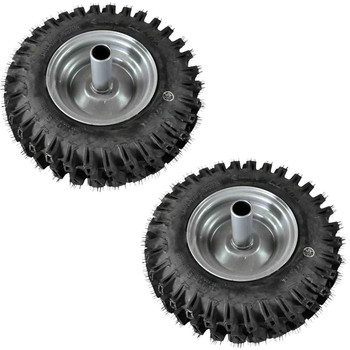53124HS Husqvarna OEM WHEEL.13X4.RH.SILVER.K478.SNOW 580627701 (2 Pack)