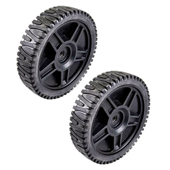 Husqvarna OEM WHEEL.8X1.75.5SPK.RAD3.BLACK 581009201 (2 Pack)