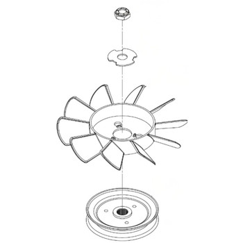 HYDRO GEAR 71675 KIT FAN/PULLEY (ORIGINAL OEM)