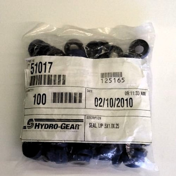 Hydro Gear Seal .5 X 1.0 X .25 Lip 51017 - Image 1