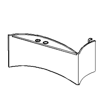 SCAG 451092 - MULCH BAFFLE WLMT BOLT-IN - Authentic OEM part SCAG 451092 - MULCH BAFFLE WLMT BOLT-IN - Authentic OEM part