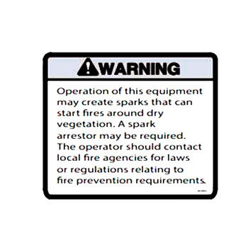 Scag DECAL, WARNING - SPARK ARRESTOR 483900 - Image 1