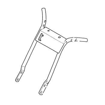 Scag UPPER HANDLE WELDMENT., W/DECALS 20" SWZ 46939 - Image 1