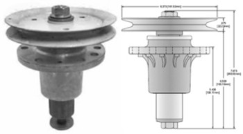 SPINDLE ASSEMBLY EXMARK REPL EXMARK 103-1140. - 13130