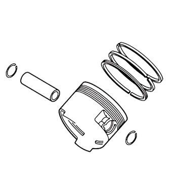 KOHLER 63 874 14-S - PISTON WITH RING SET (+.25) (Authentic OEM Part)