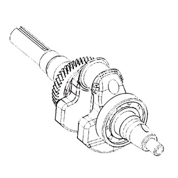 KOHLER 17 014 112-S - CRANKSHAFT ASSEMBLY (LOMBARDIN (Authentic OEM Part)