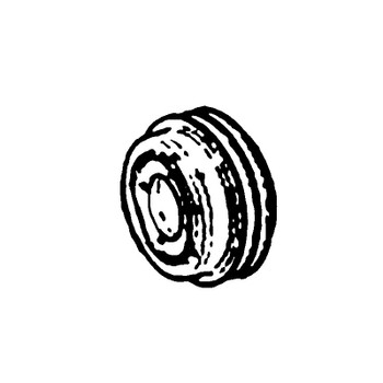 KOHLER ED0058850500-S - PULLEY R6975-114 (Authentic OEM Part) KOHLER ED0058850500-S - PULLEY R6975-114 (Authentic OEM Part)