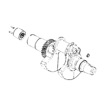 KOHLER 24 014 212-S - CRANKSHAFT; NON-THRUST STYLE (Authentic OEM Part)