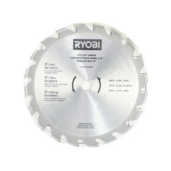 RYOBI/RIDGID 681323001 - BLADE 20T 7-1/4# CARBIDE (Original OEM part) RYOBI/RIDGID 681323001 - BLADE 20T 7-1/4# CARBIDE (Original OEM part)