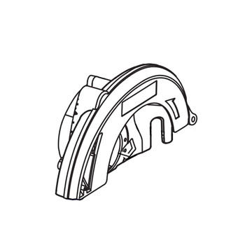 RYOBI/RIDGID 640544004 - BLADE GUARD UPPER WITH SILKS CREEN (Original OEM part)