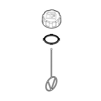 ECHO P021046130 - FUEL CAP ASSEMBLY, RED - Authentic OEM part