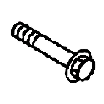 KOHLER 25 086 505-S - SCREW - BOLT FLANGE (Authentic OEM Part)