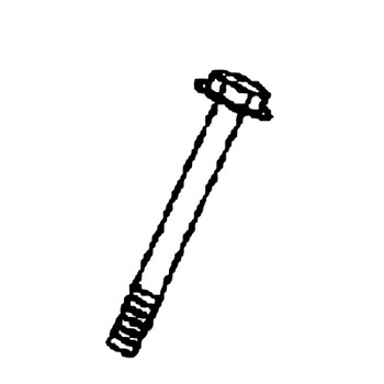 KOHLER 25 086 519-S - SCREW - BOLT FLANGE (Authentic OEM Part)