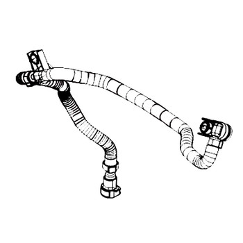 KOHLER 24 399 31-S - FUEL HOSE ASSEMBLY PCV680 THRU PCV (Authentic OEM Part)