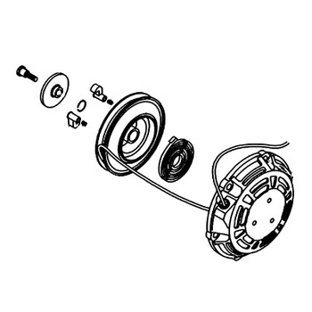 KOHLER 33 165 02-S - RETRACTABLE STARTER ASSEMBLY (Authentic OEM Part)
