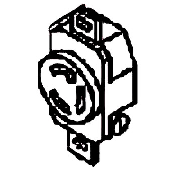 KOHLER 33 400 02-S - REED - RECEPTACLE (L5-30R) (Authentic OEM Part)