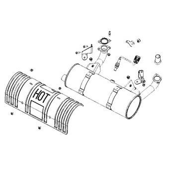 KOHLER 62 786 10-S - KIT; MUFFLER EFI #2 CYLINDER SIDE O (Authentic OEM Part)