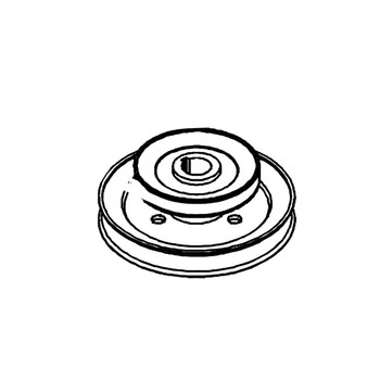 HUSTLER 605832 - DOUBLE DRIVE PULLEY 54 IN DECK - HUSTLER MOWERS 605832