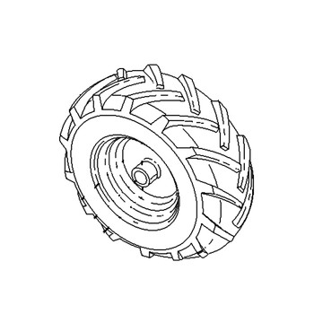 HUSQVARNA Wheel Asm Drt 13x5-6 Rt Silver 581509901 Image 1