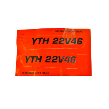 Husqvarna 581594201 - Decal Side Panel Yth22V46 2013 - Original OEM part