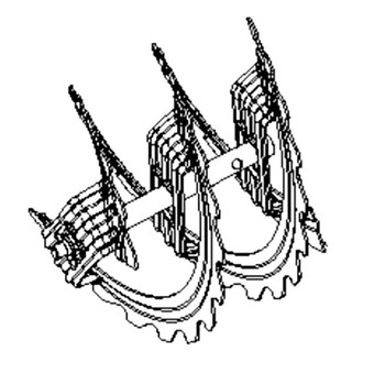 Husqvarna 581970503 - Auger Rib 30 Right Hand Ls Grey - Original OEM part