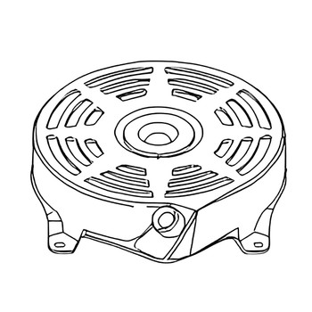 BRIGGS & STRATTON HOUSING-REWIND STR 492831 - Image 1