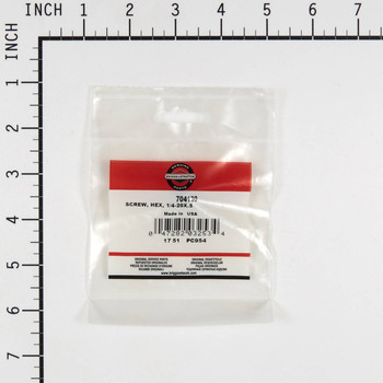 BRIGGS & STRATTON part 704130 - SCREW, HEX, 1/4-20X.5 - Image 1
