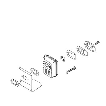 ECHO 14580054133 - MUFFLER ASSEMBLY - Authentic OEM part