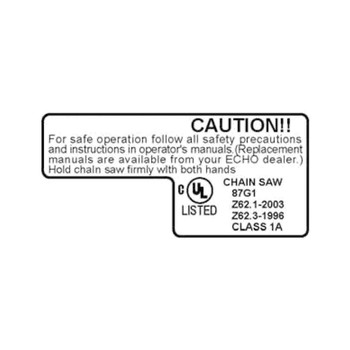 ECHO 89035559533 - LABEL - Authentic OEM part