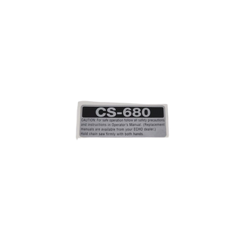 ECHO X503009540 - LABEL, MODEL - Authentic OEM part