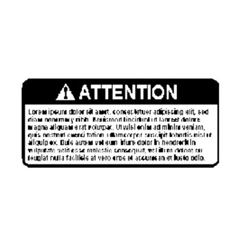 ECHO X505001730 - LABEL, CAUTION - Authentic OEM part