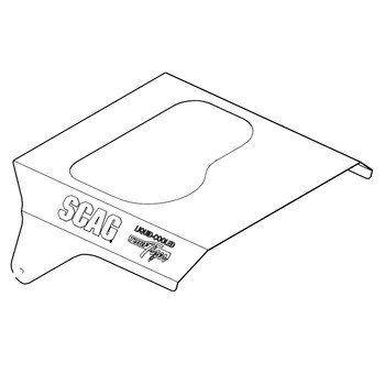 Scag HOOD W/ DECALS, STTII-KA/DFI 462904 - Image 1