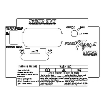 Scag DECAL, START/DRIVE & WARNING 485965 - Image 1