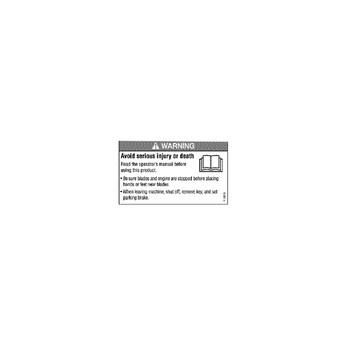 BRIGGS & STRATTON part 7104225YP - DECAL SAFETY 285Z - (OEM part)