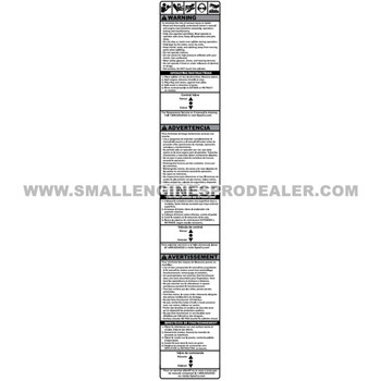 S52062100 - PART SPLITTER DECALCYL WARNING - OREGON - Image 1 